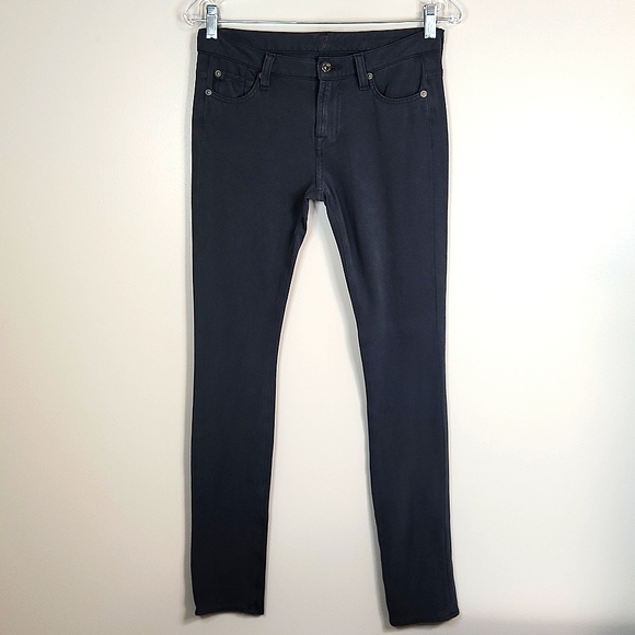 7 For All Mankind Gwenevere Stretch Grey Jeggings/Skinny Pants, Size 27 ~ GUC - Picture 2 of 13